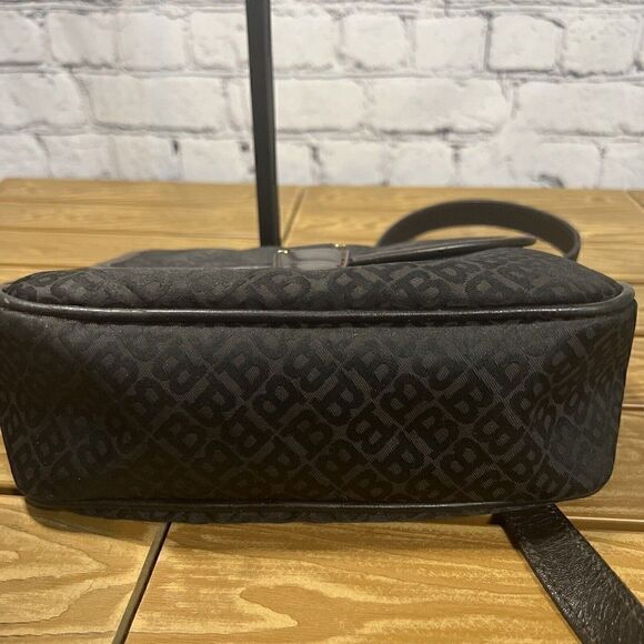 BALLY  Italy Monogram Canvas Leather Shoulder Crossbody Bag - Picture 6 of 14